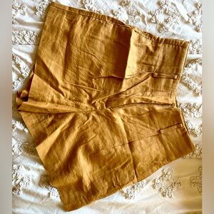 Zara Tan Linen Shorts